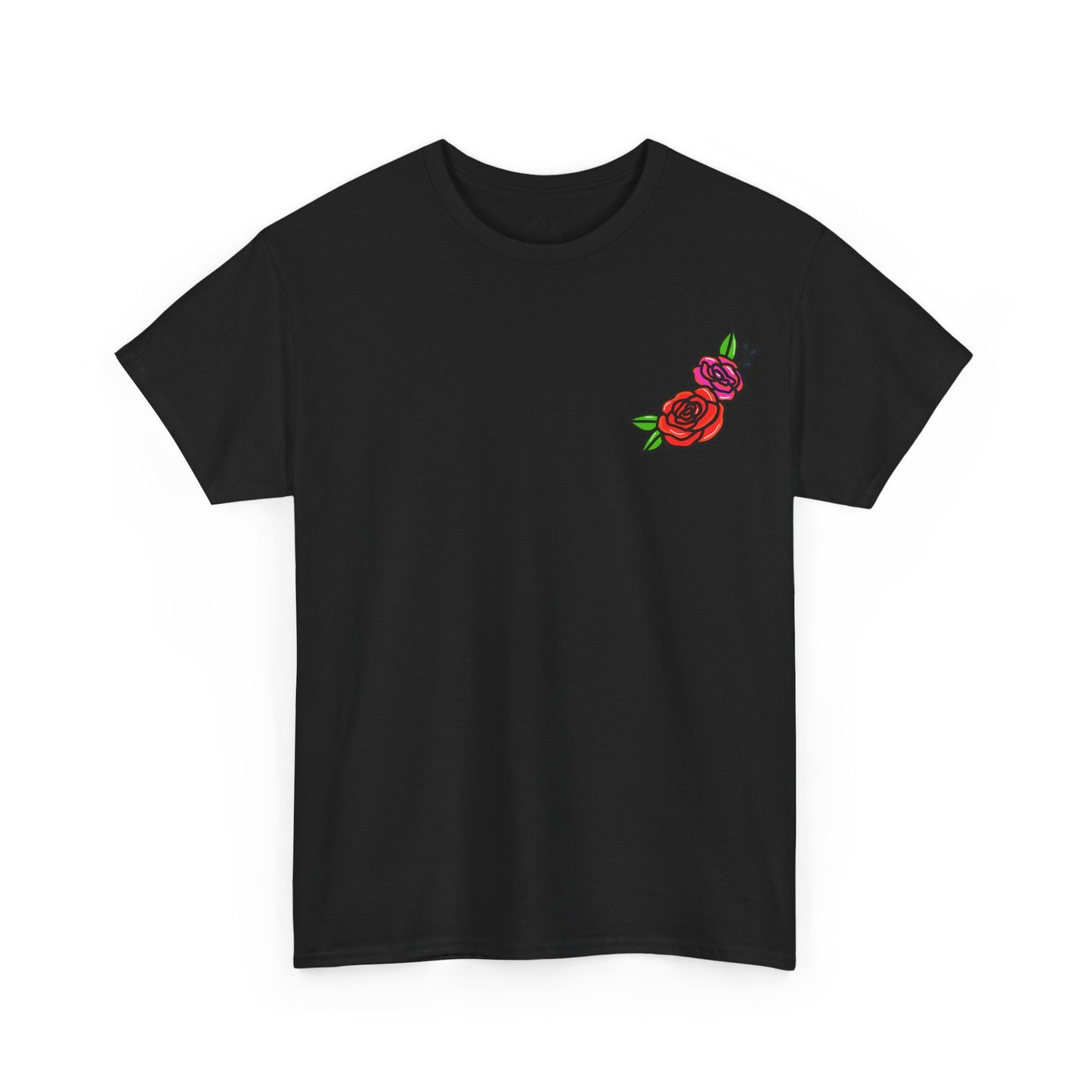 T-shirt tattoo skull dead cute floral Unisex Heavy Cotton Tee, Grunge Tshirt, Vintage Graphic Top, Cool Tees, Goth Shirt, Alternative
