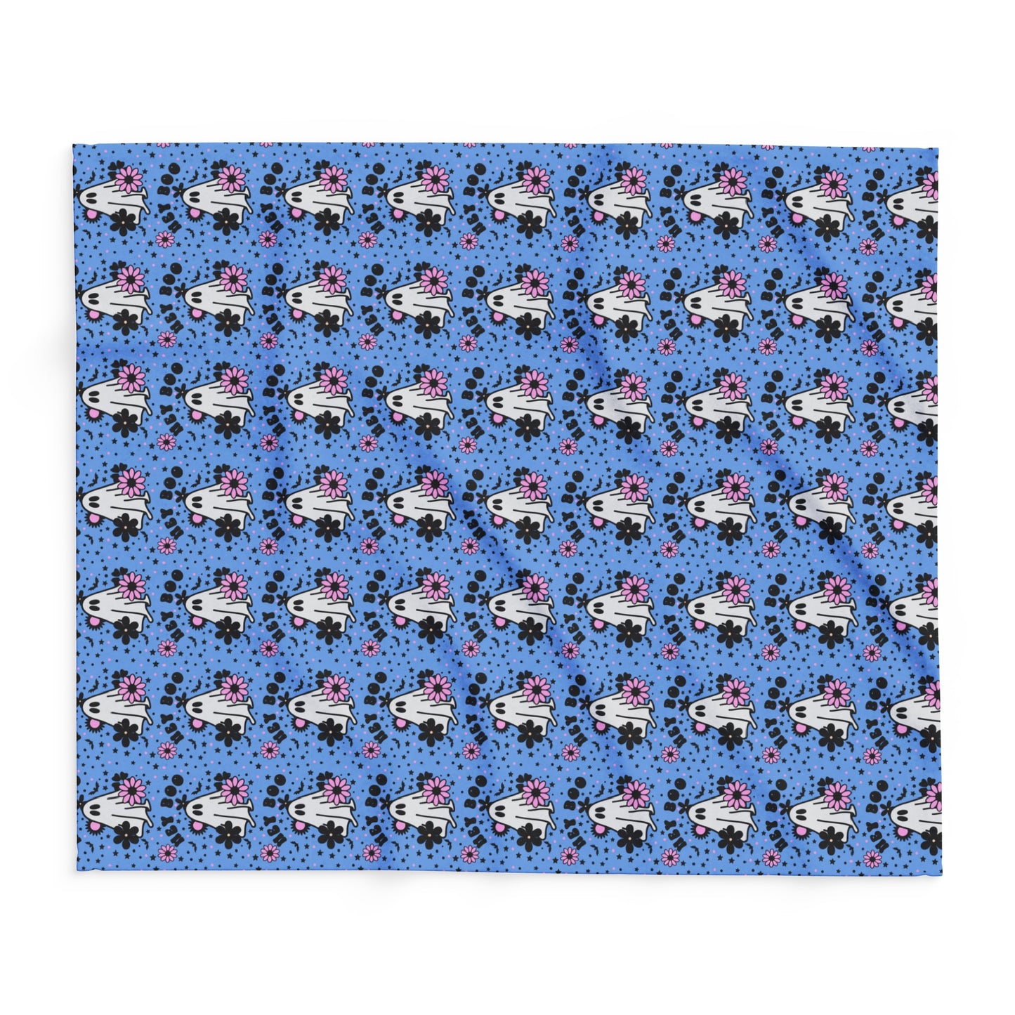 Blue, hey boo, ghost artic fleece blanket, halloween
