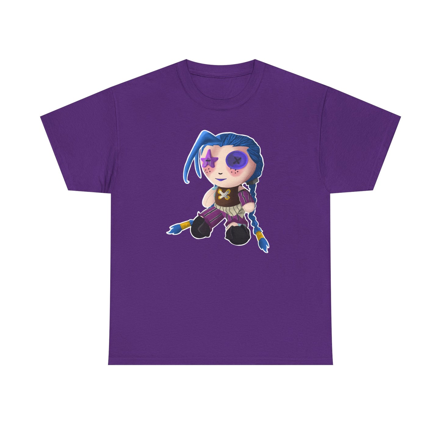 Jinx Arcane T-Shirt Purple Anime, Unisex T-shirt