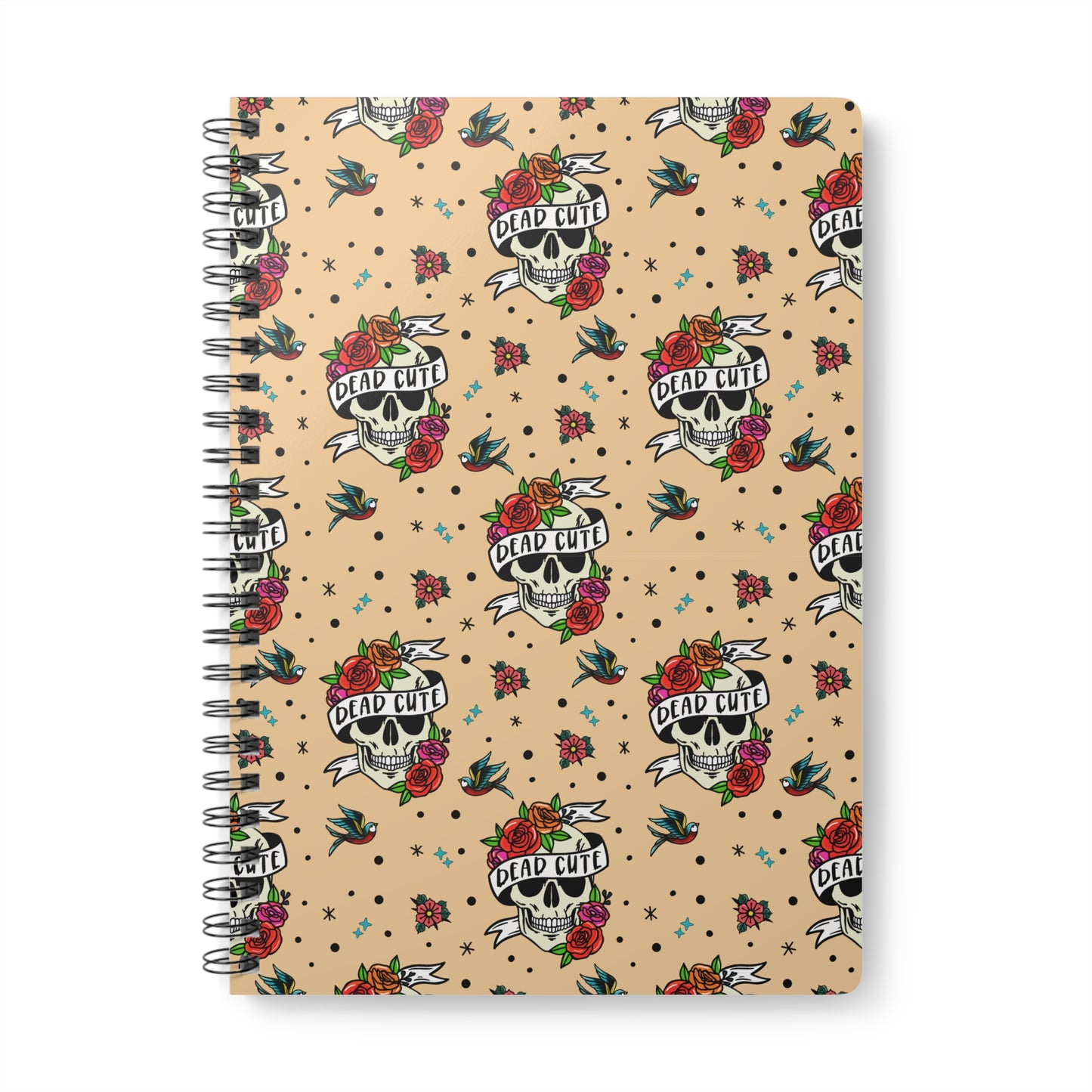 Dead Cute Wirobound Softcover Notebook, A5
