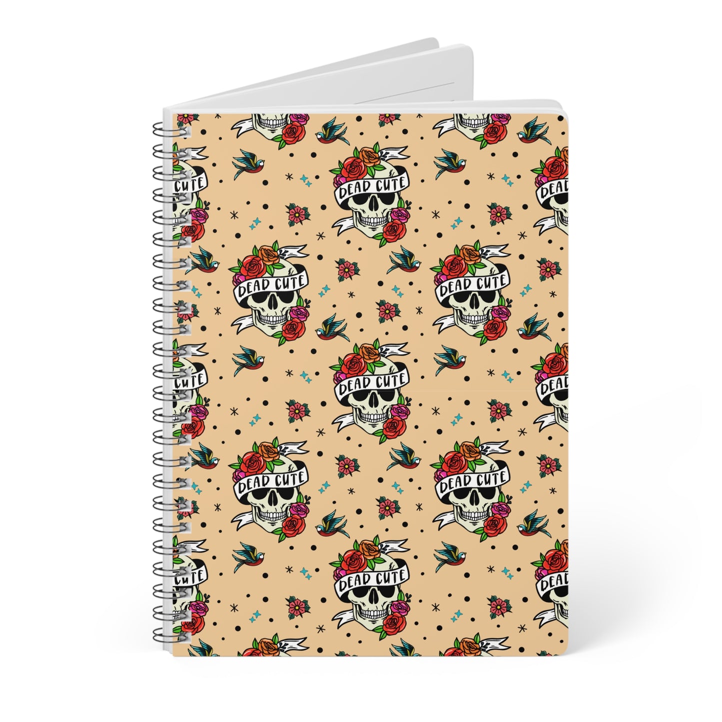 Dead Cute Wirobound Softcover Notebook, A5