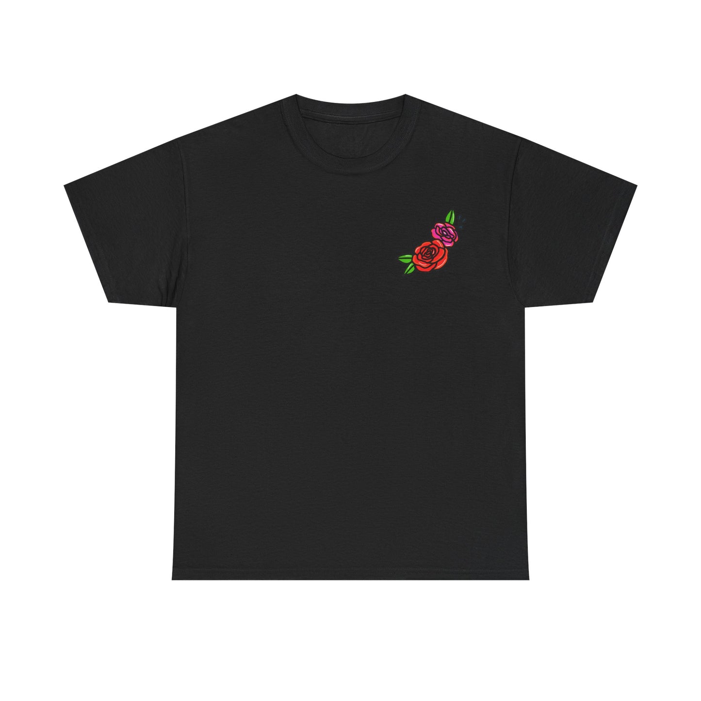 T-shirt tattoo skull dead cute floral Unisex Heavy Cotton Tee, Grunge Tshirt, Vintage Graphic Top, Cool Tees, Goth Shirt, Alternative