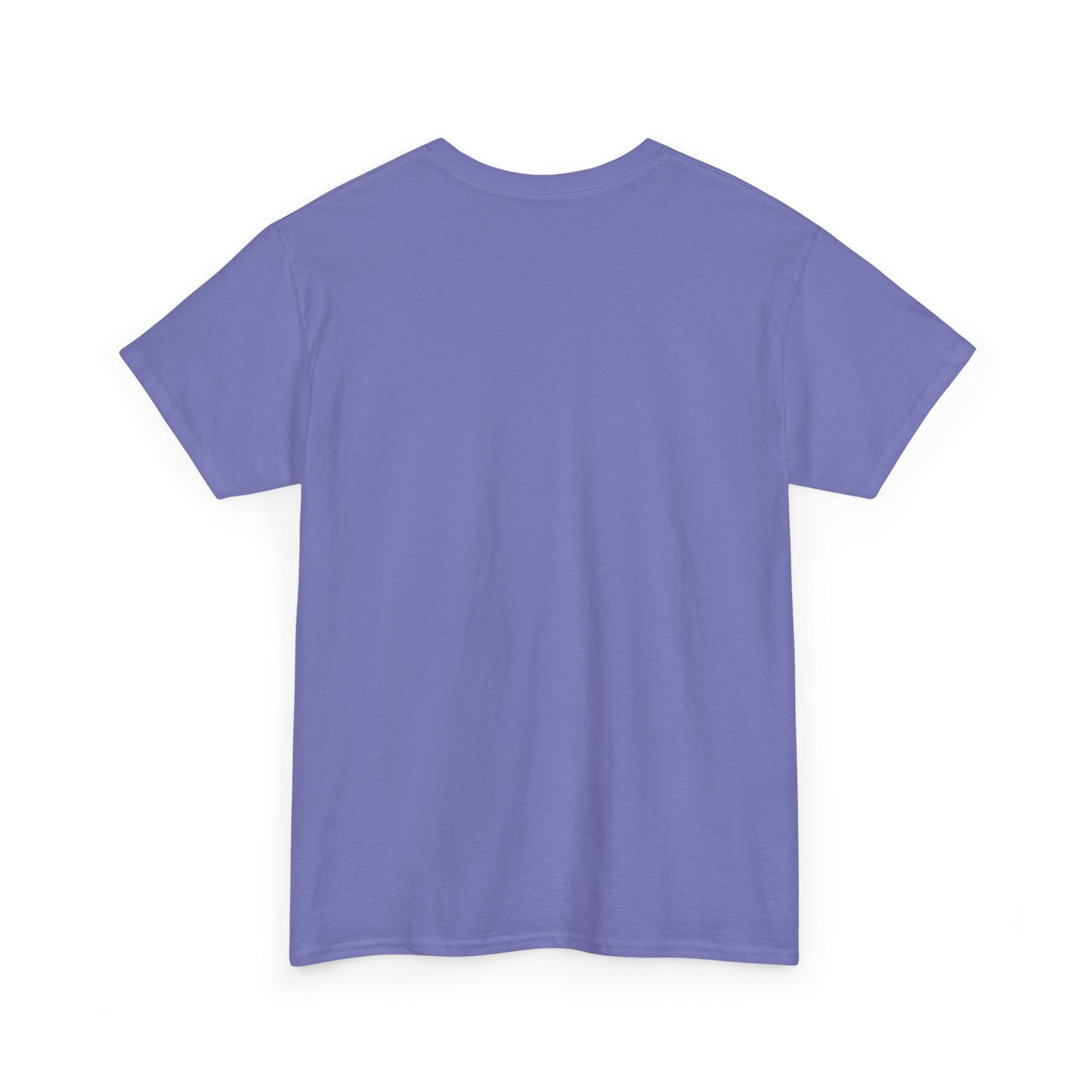Unisex, violet, heavy cotton tee featuring a frog in a potion bottle