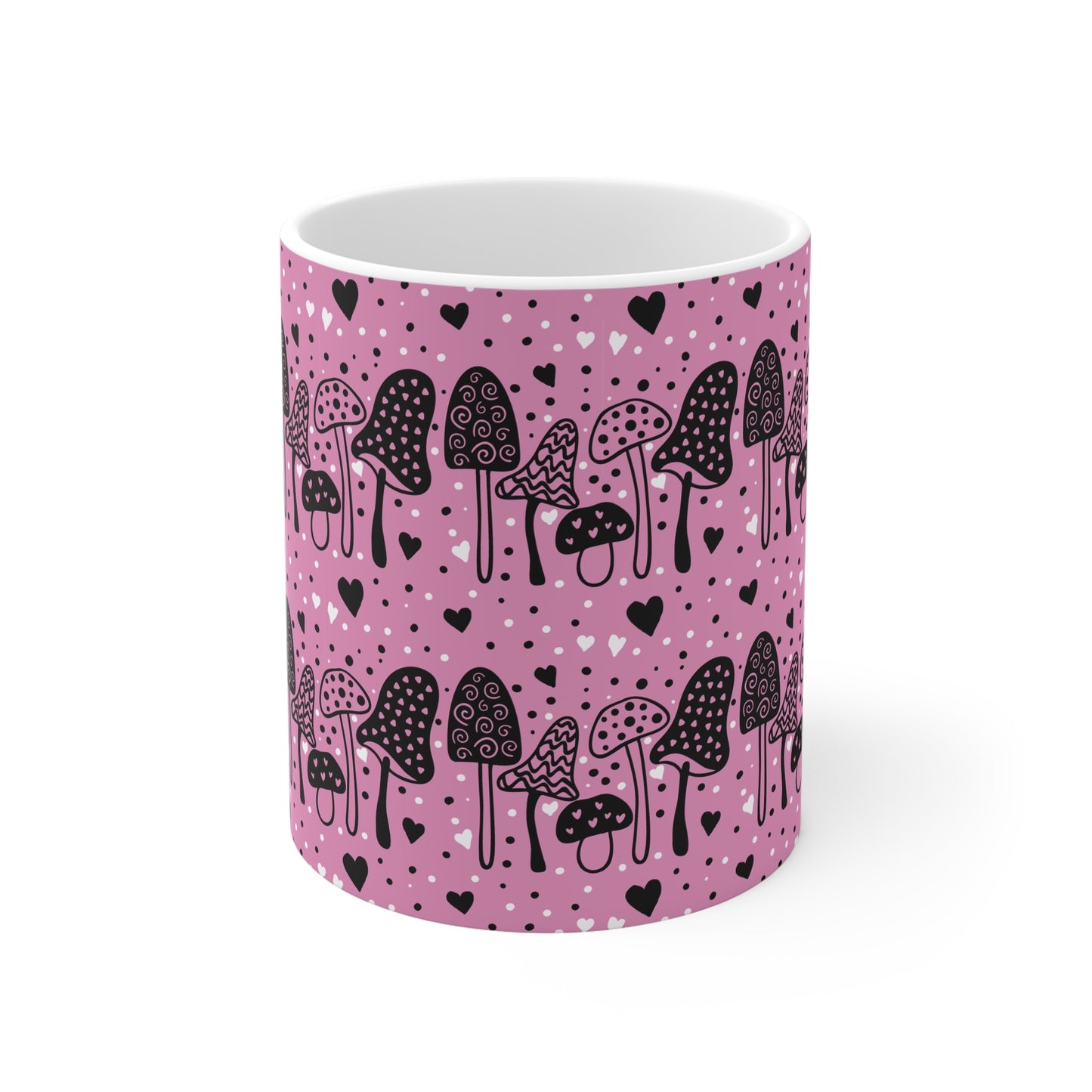 11oz Pink mushroom Mug
