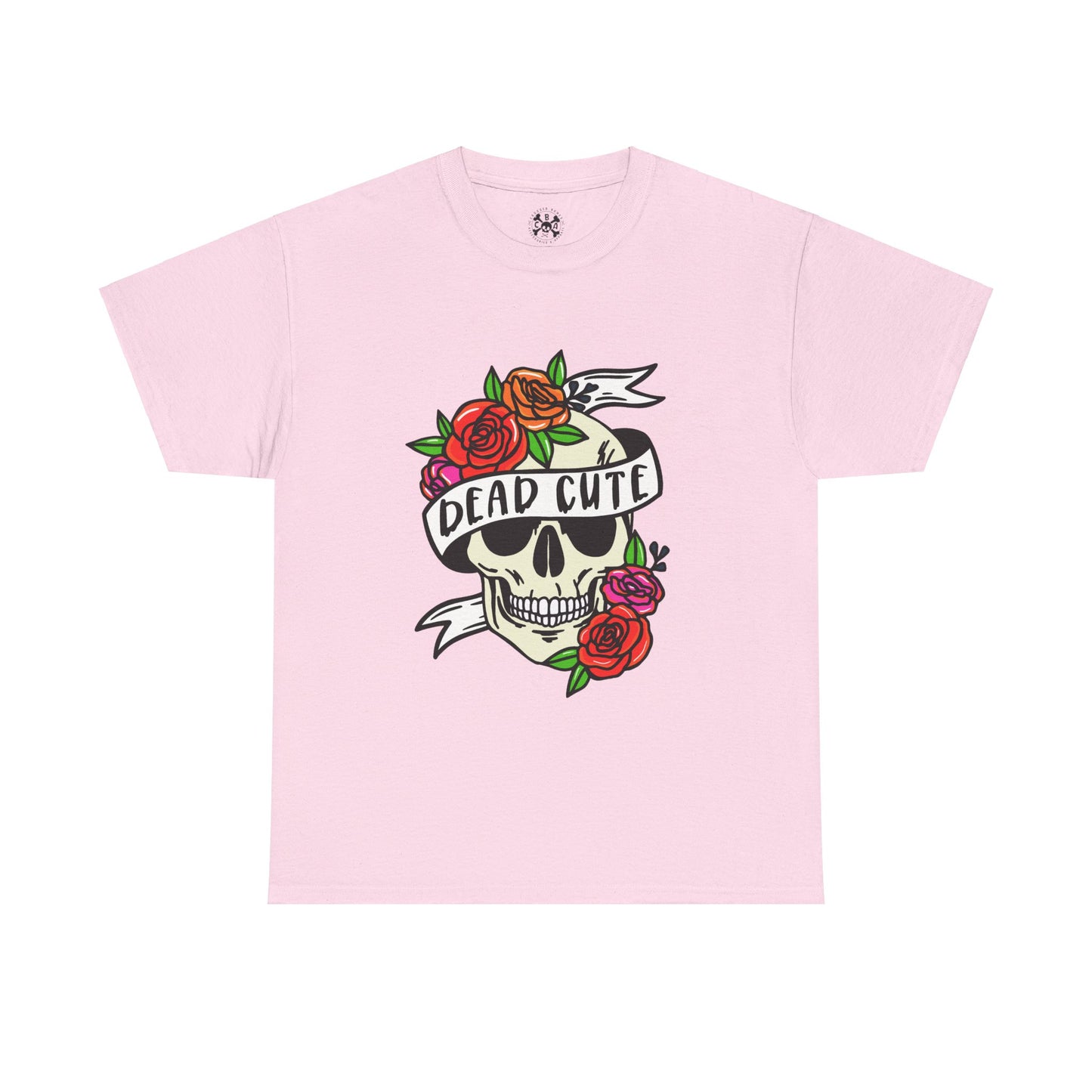 Dead cute, skull, tattoo, unisex heavy cotton Tshirt