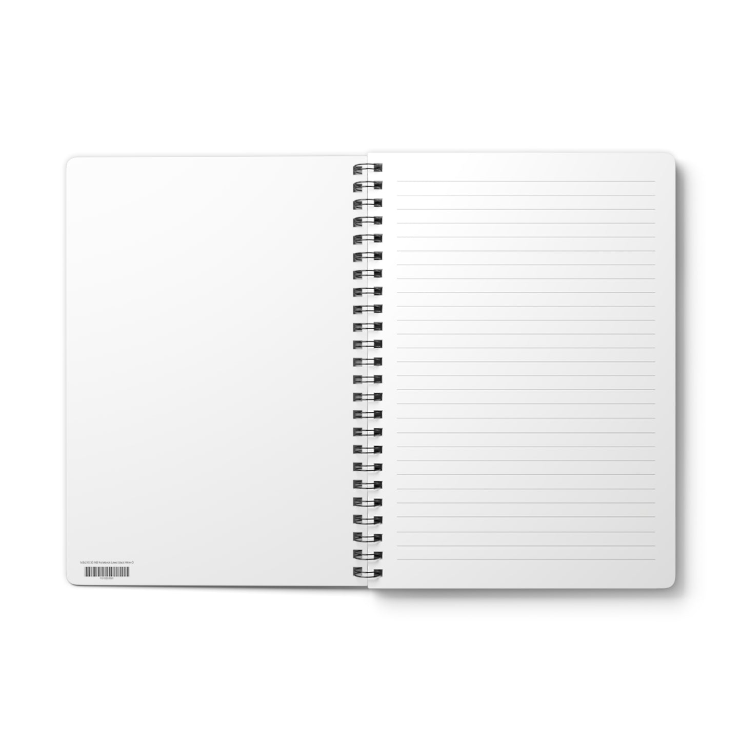 Floral moth A5 Wirobound lined notebook