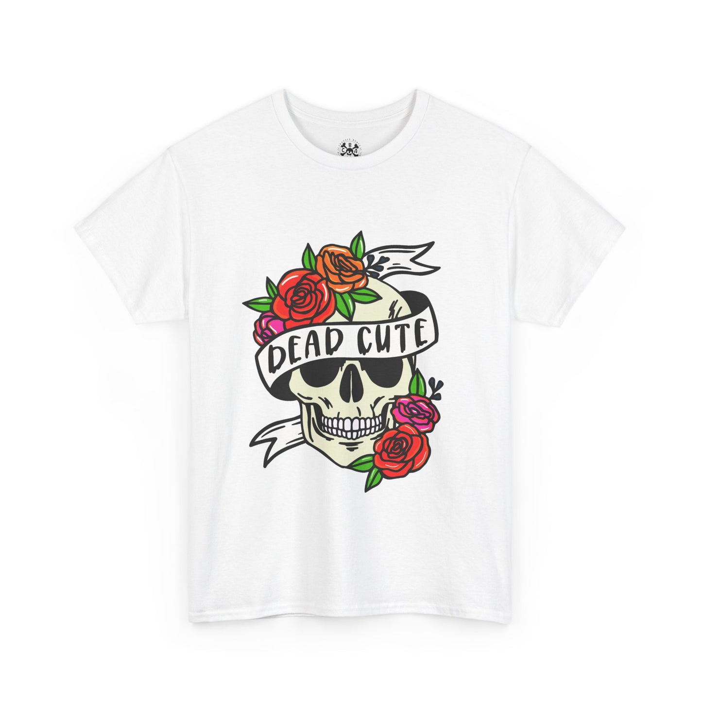 Dead cute, skull, tattoo, unisex heavy cotton Tshirt