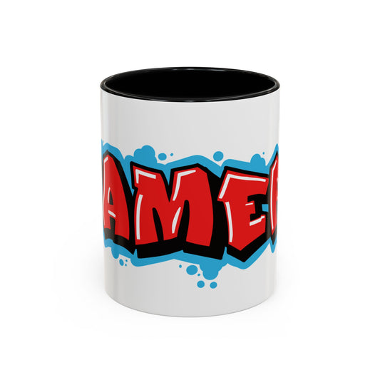 Gamer Mug, Graffiti Coffee Cup, Video Game Gift, Gaming Tea Mug, Gamer Decor, 11oz Mug