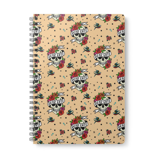 Dead Cute Wirobound Softcover Notebook, A5