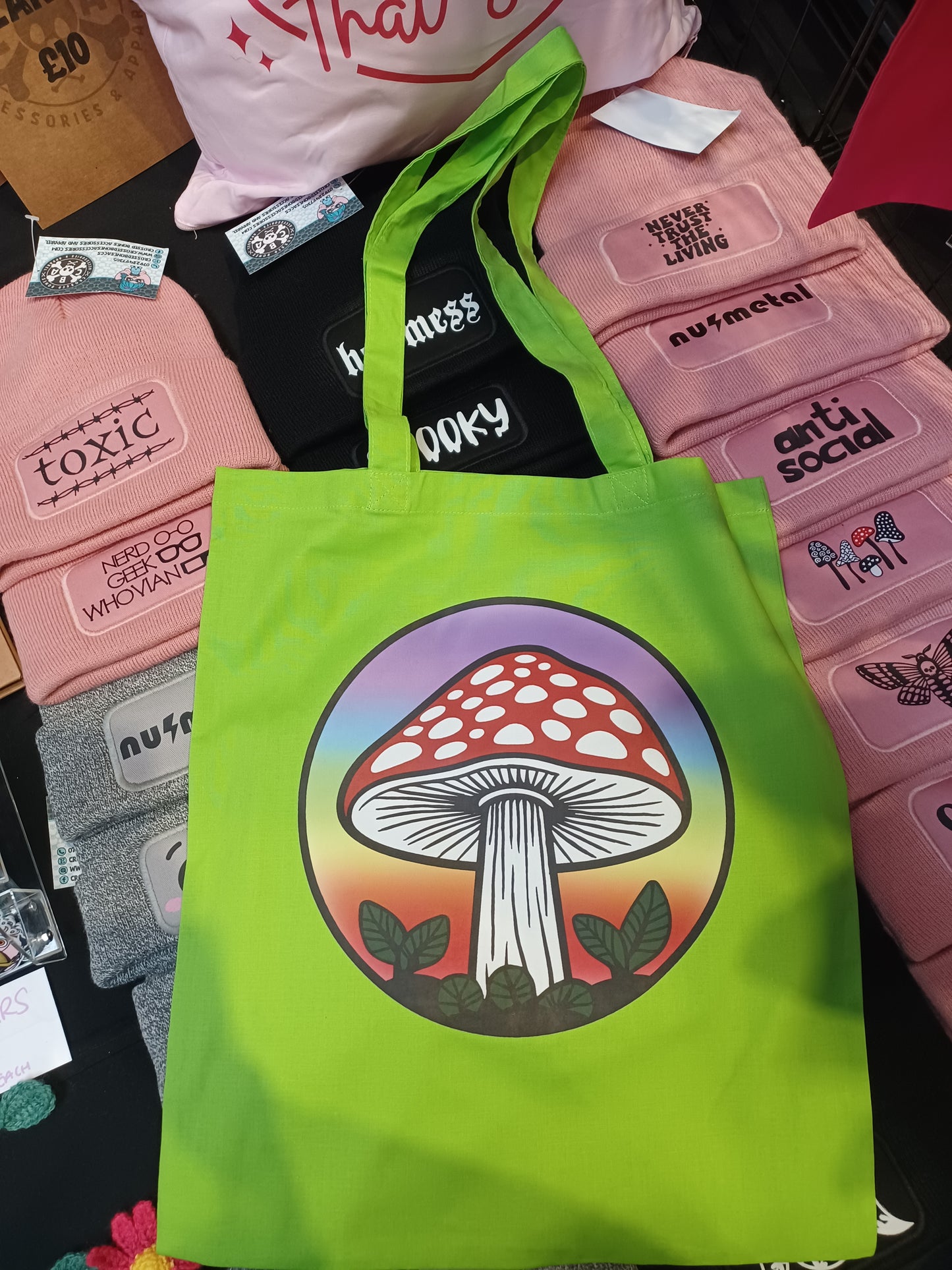 mushroom tote bag