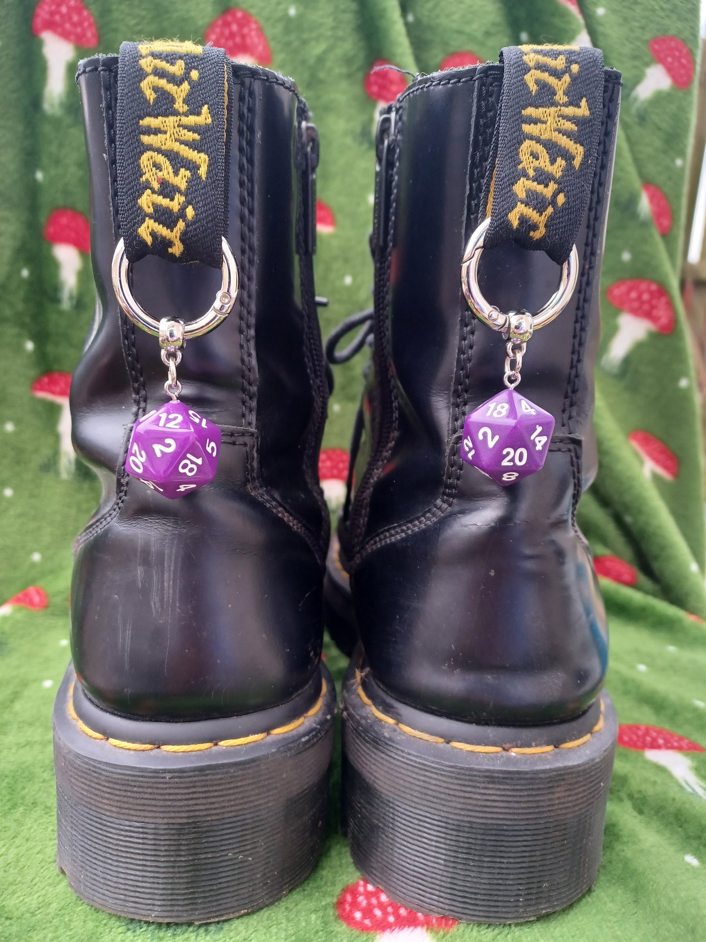 D20 boot charms