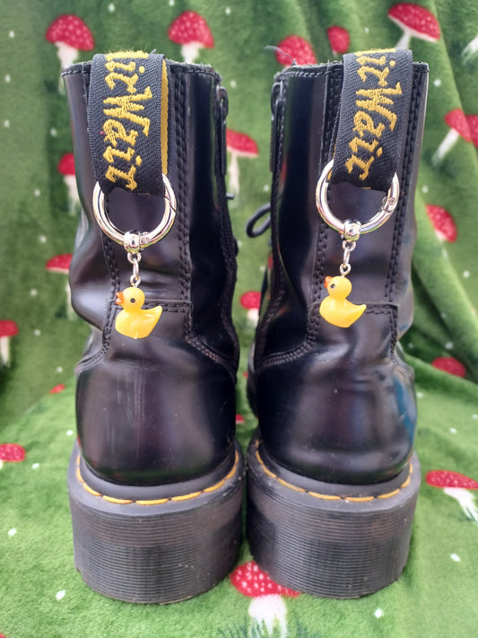 Yellow duck boot charms