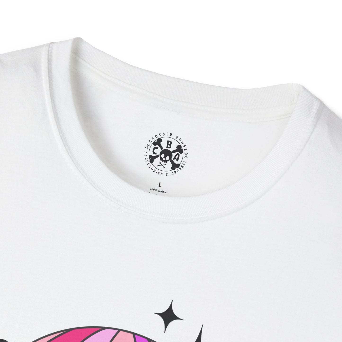Unisex Pink Pony Club t shirt pink white disco ball Chappell Roan